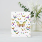 レインボーエンジェルウィングスとハロー ポストカード (スタンド正面)