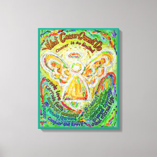 レインボーエンジェルガンは詩キャンバスアートプリント キャンバスプリント