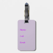 レインボーエンジェルトラベルラベル ラゲッジタグ (裏面縦)