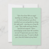 レインボーエンジェル先生 サンキューカード (裏面)