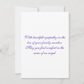 レインボーエンジェル悔やみや弔慰 カード (裏面)