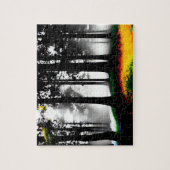 レインボーエンチャントと白黒の森 ジグソーパズル (縦)