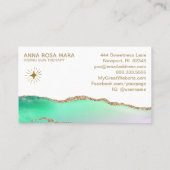 *~*レインボーエーテ金ゴールドグリッター静脈パステルスター 名刺 (裏面)