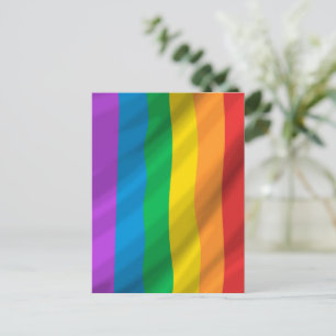 レインボーオイルペイントLGBTポストカード - カラフルなゲイ ポストカード