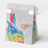 レインボーオウム鳥の子お誕生日ケーキの愛用ボックス フェイバーボックス (裏面サイド)