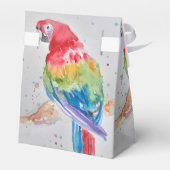 レインボーオウム鳥の子お誕生日ケーキの愛用ボックス フェイバーボックス (裏面サイド)