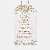 レインボーオネダーフルガール1st誕生日ありがとう ギフトタグ (裏面)