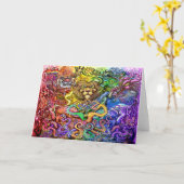 レインボーオブアニマルカード カード (黄色い花)