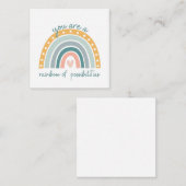 レインボーオブカットリーパステル前向きビブ ノートカード (正面/裏面)