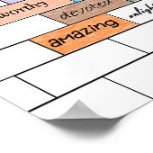 レインボーオブグ感動的ラフィティプリント ポスター (角)