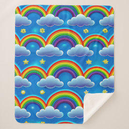 レインボーオブホープ – コージーベビーブランケット シェルパブランケット