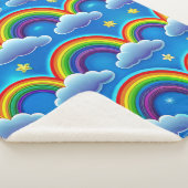 レインボーオブホープ – コージーベビーブランケット シェルパブランケット (3/4)