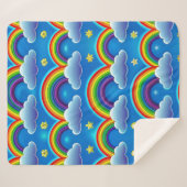 レインボーオブホープ – コージーベビーブランケット シェルパブランケット (正面(横))