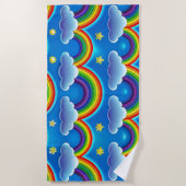 レインボーオブホープ – コージーベビーブランケット ビーチタオル (正面)