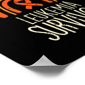 レインボーオレンジリボン生存者白血病認識度 ポスター (角)