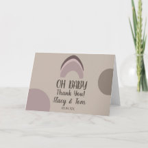 レインボーオーガニックシェイプボヘミアンベビーシャワー感謝してい