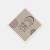 レインボーオーガニックシェイプボヘミアンベビーシャワー感謝してい スタンダードカクテルナプキン (角)