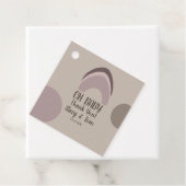 レインボーオーガニックシェイプボヘミアンベビーシャワー感謝してい フェイバータグ (インサイチュ)