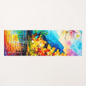 レインボーオータムレイクアート ヨガマット (正面(横))