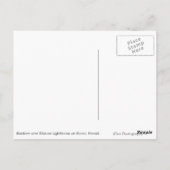 レインボーオーバーキラウアライトハウスカウアイはがき ポストカード (裏面)