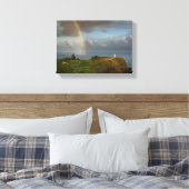 レインボーオーバーキラウアライトハウスキャンバス キャンバスプリント (インサイチュ (寝室))