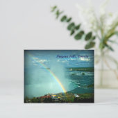 レインボーオーバーナイアガラ秋カナダサイドポストカード ポストカード (スタンド正面)