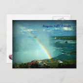 レインボーオーバーナイアガラ秋カナダサイドポストカード ポストカード (正面/裏面)