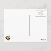 レインボーオーバーナイアガラ秋カナダサイドポストカード ポストカード (裏面)