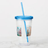 レインボーオーバーレイ効果付き写真 アクリルタンブラー (左)