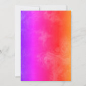 レインボーオールスモークマーブル結婚ズ 招待状 (裏面)