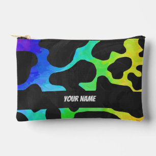 レインボーカウパターン アクセサリーポーチ