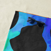 レインボーカウープリント ビーチタオル (インサイチュ)