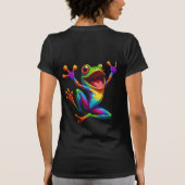 レインボーカエル Tシャツ (裏面)