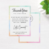 レインボーカスタムのロゴのイヤリングディスプレイありがとう (デスク)