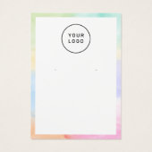 レインボーカスタムのロゴのイヤリングディスプレイありがとう (裏面)