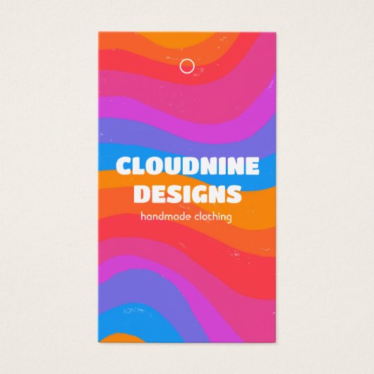 レインボーカスタムウェーブ服サイズ価格つるラベル (正面)