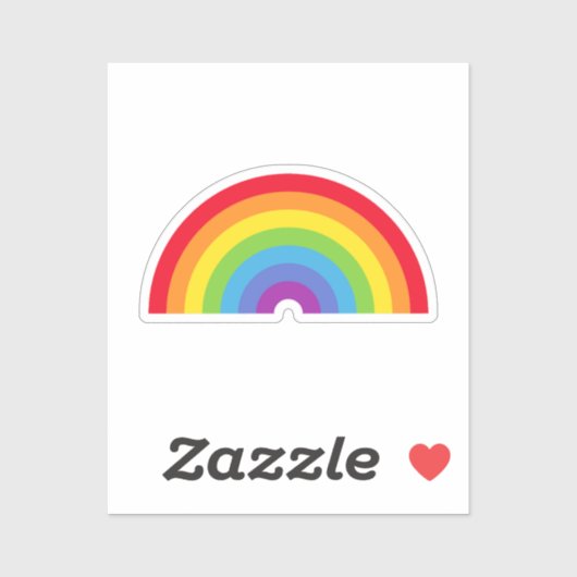 レインボーカスタムカットビニールステッカー シール (シート)