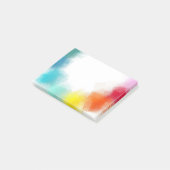 レインボーカスタムカラー空白のモダン抽象芸術アート ポストイット (アングル)