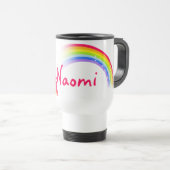 レインボーカスタムショートネーム旅行/キッズクラブマグ トラベルマグ (正面右)