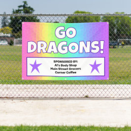 レインボーカスタムドラゴンズ旗 横断幕