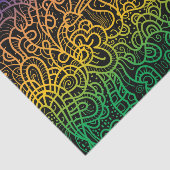 レインボーカッコいいハンドドロードドールラインアート 薄葉紙 (詳細)