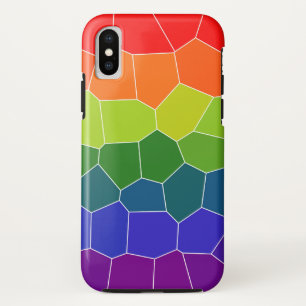 レインボーカッコいいパターン iPhone XSケース