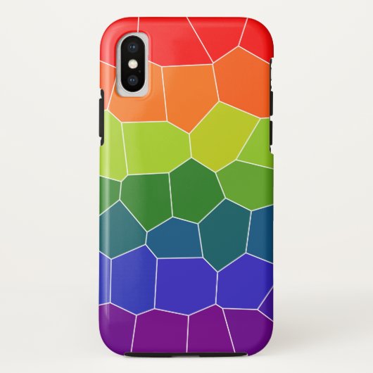レインボーカッコいいパターン Case-Mate iPhoneケース (裏面)