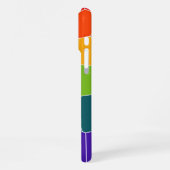 レインボーカッコいいパターン iPhoneケース (左側面)