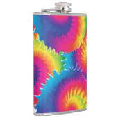 レインボーカッコいい絞り染めパターン フラスク (右)