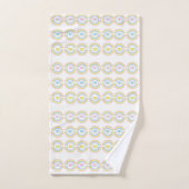 レインボーカップのお茶を入れるバスルームのタオル バスタオルセット (ハンドタオル)