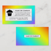 レインボーカップケーキ 名刺 (正面/裏面)