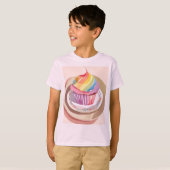レインボーカップケーキ Tシャツ (正面フル)