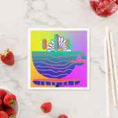 レインボーカップソーサーパーティー スタンダードカクテルナプキン (インサイチュ)