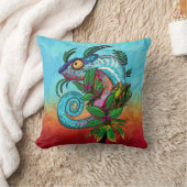 レインボーカメレオン クッション (ブランケット)